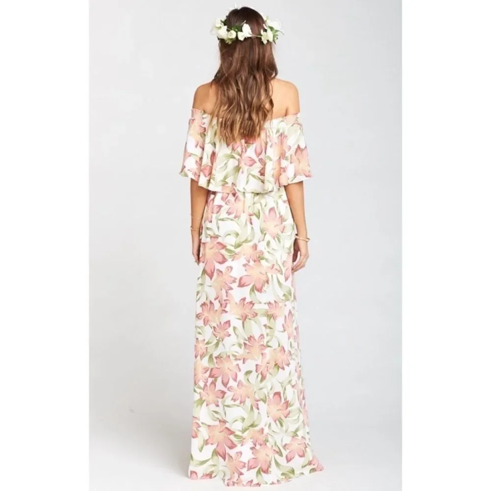 SHOW ME YOUR MUMU Hacienda Maxi Dress in Lily Lady Floral Size Small